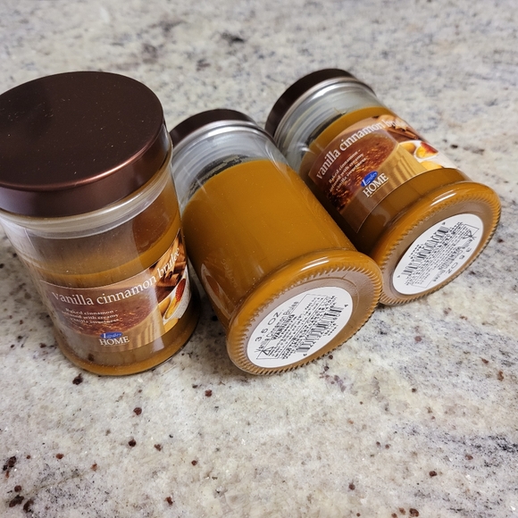 3/$5 Candles Vanilla Cinnamon 3.5oz Glass Covered Jar NEW - Picture 6 of 11